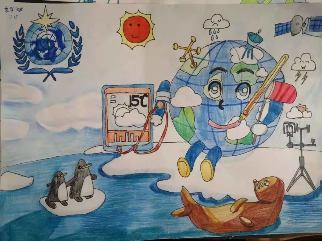 6张气候与海洋主题儿童画-图4