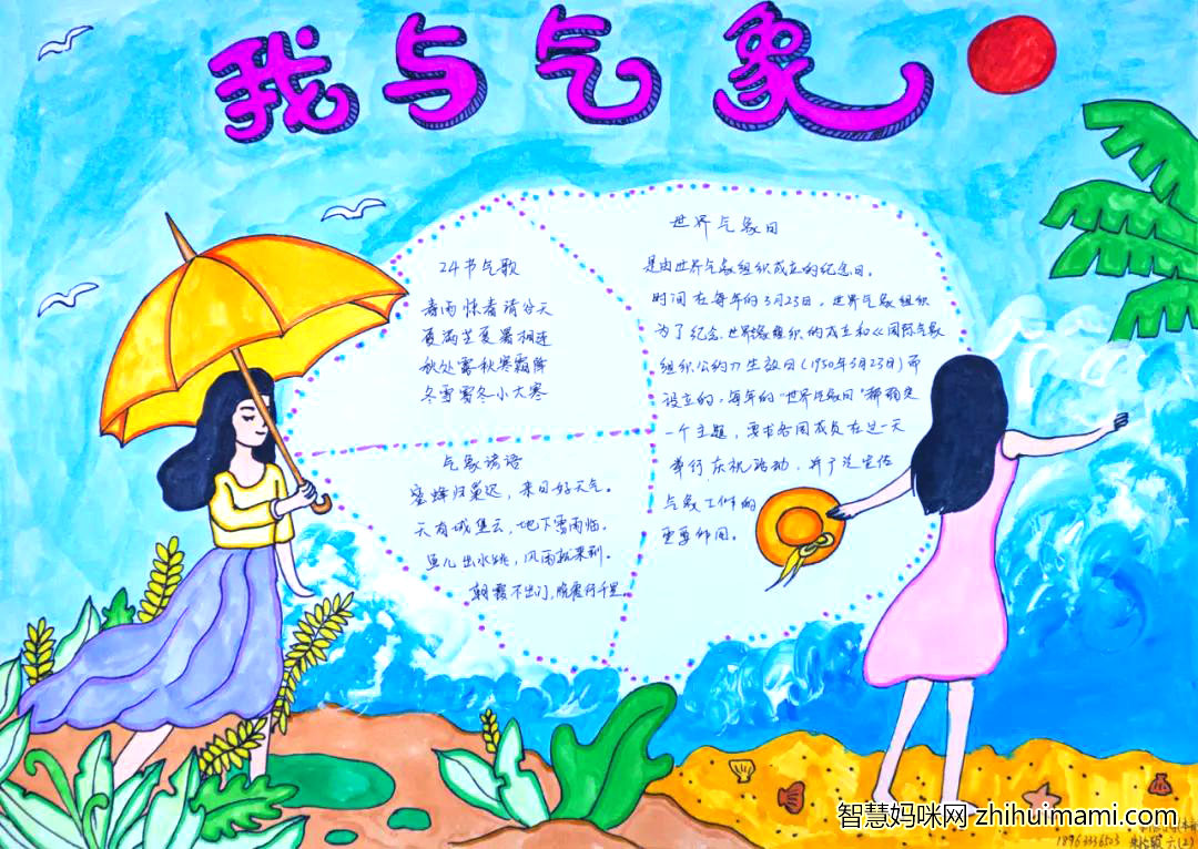 8张非常漂亮的世界气象日手抄报-图4