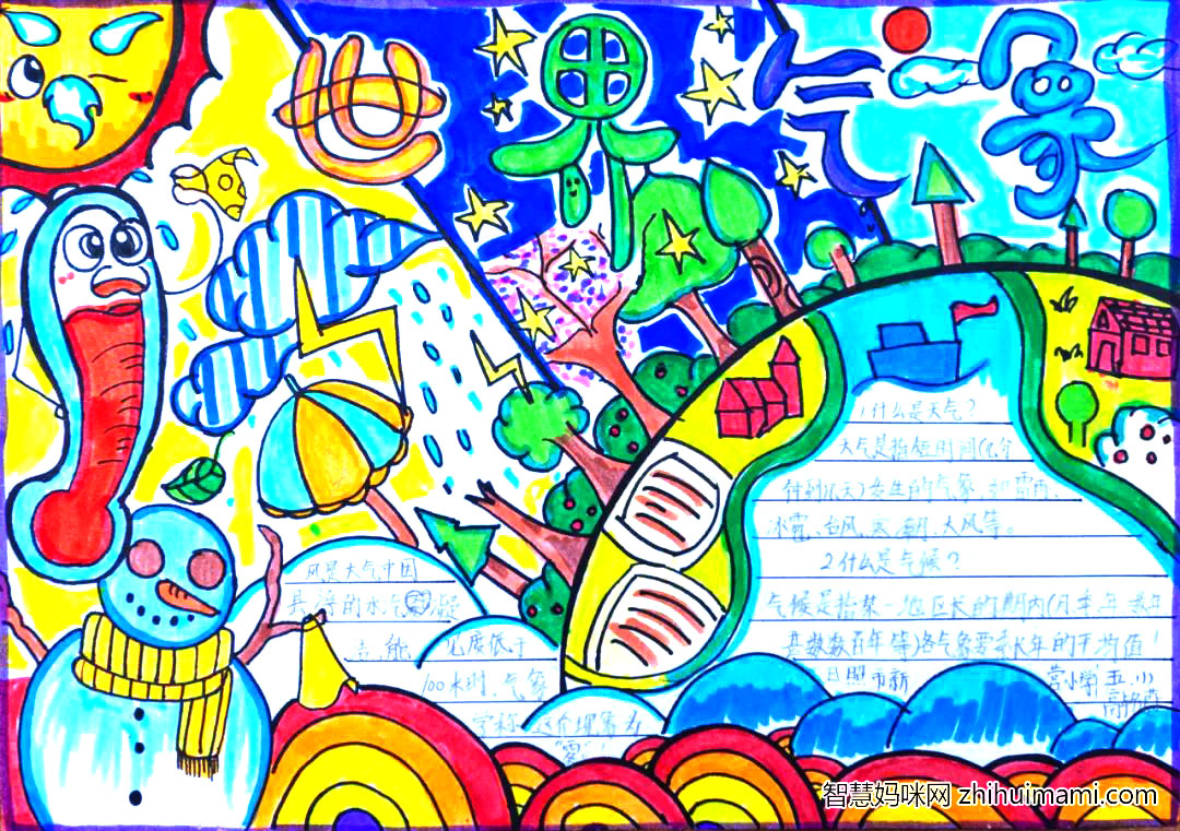 8张非常漂亮的世界气象日手抄报-图6