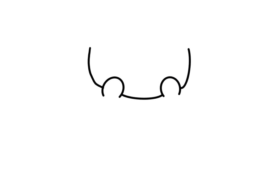 步骤3：画个笑脸。