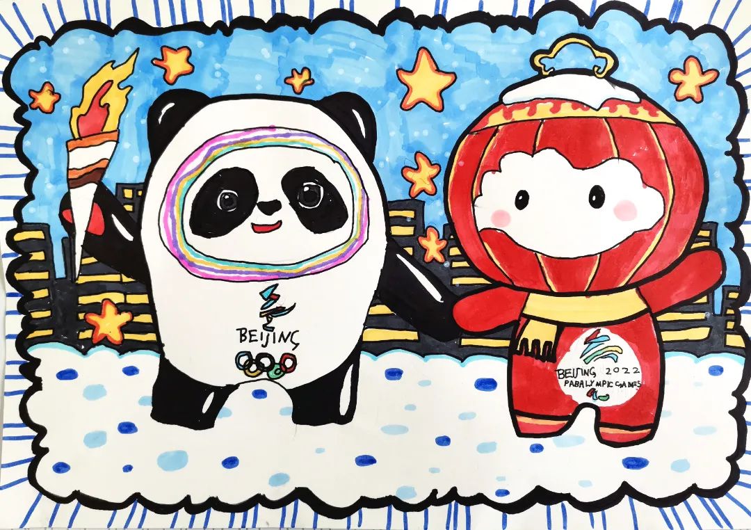 2022冬残奥会主题儿童画（9张）-图4