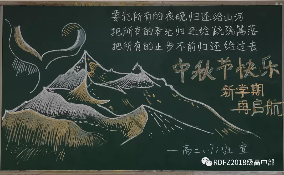 高中生新学期新征程主题黑板报-图16