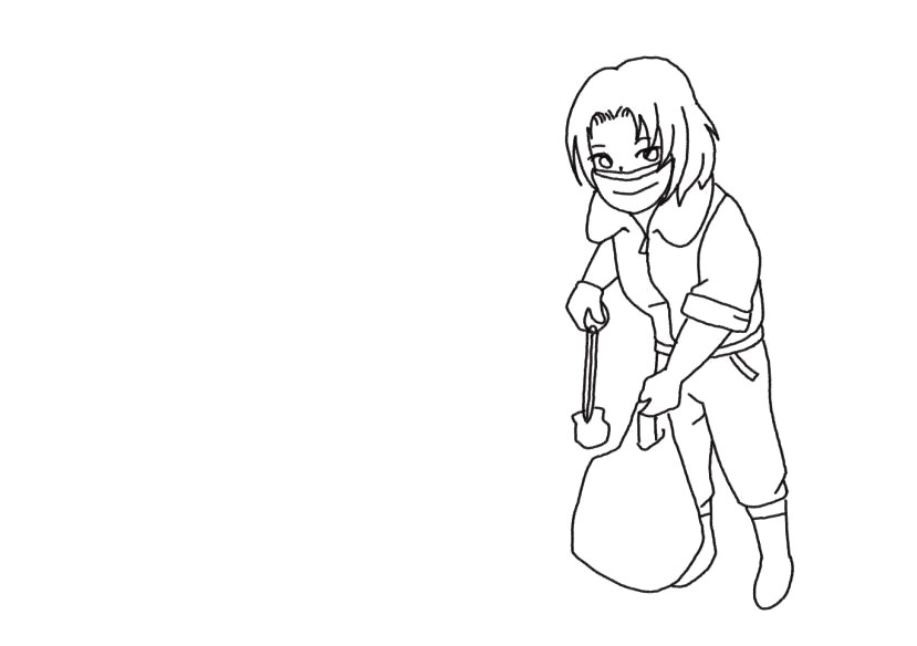 美化环境公益主题简笔画 捡垃圾-图2