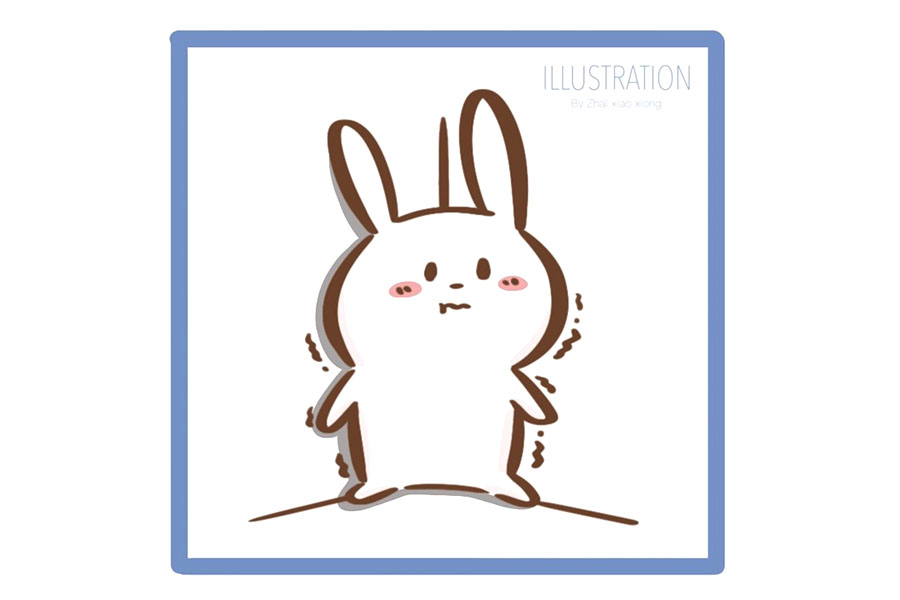 小白兔简笔画大全 兔子表情简笔画-图8