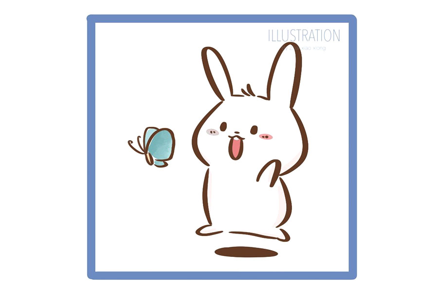 小白兔简笔画大全 兔子表情简笔画-图9