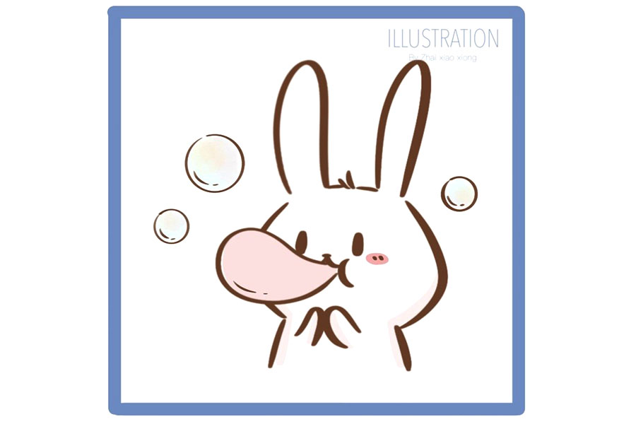 兔子简笔画大全 可爱兔子表情简笔画-图10