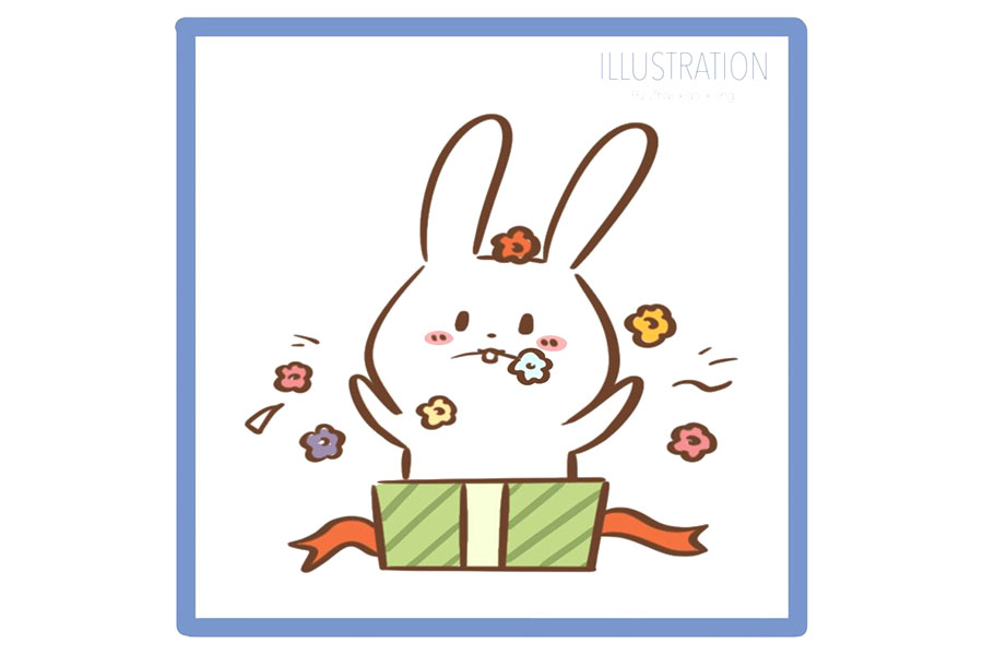 卡通兔子简笔画大全 小兔子表情简笔画-图3