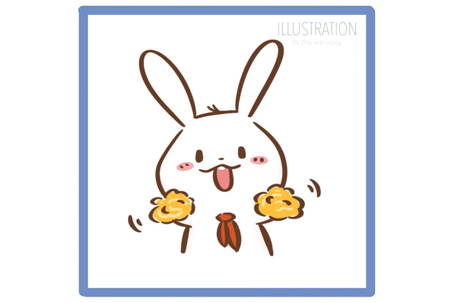 可爱小兔子简笔画大全 兔子表情简笔画-图1