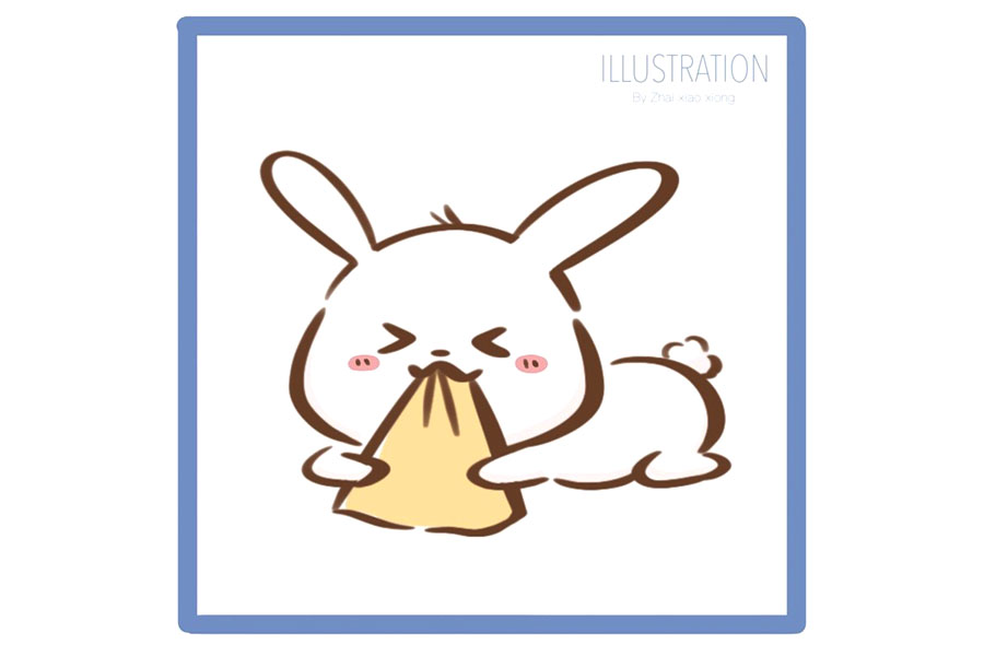 可爱小兔子简笔画大全 兔子表情简笔画-图8