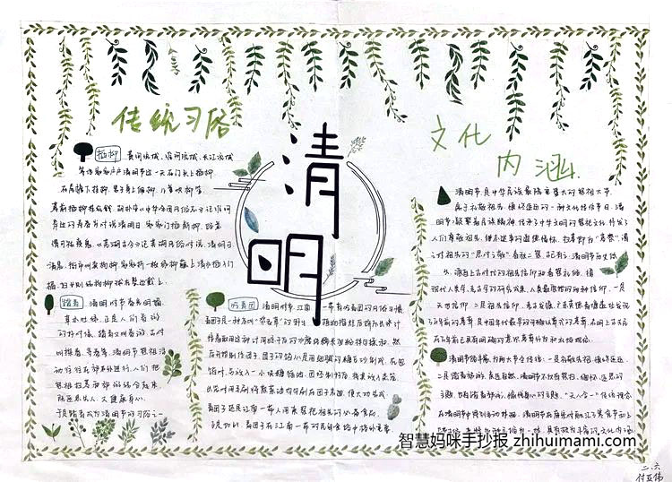 高中生清明祭英烈手抄报图片（8张）-图7