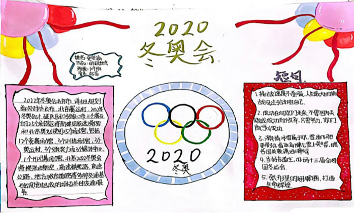 简单的冰雪运动知识手抄报-图1