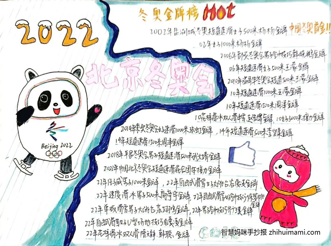 “相约北京 筑梦冬奥”手抄报一等奖（11张）-图4