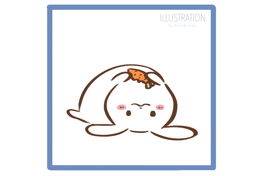 可爱小兔子表情简笔画大全-图2