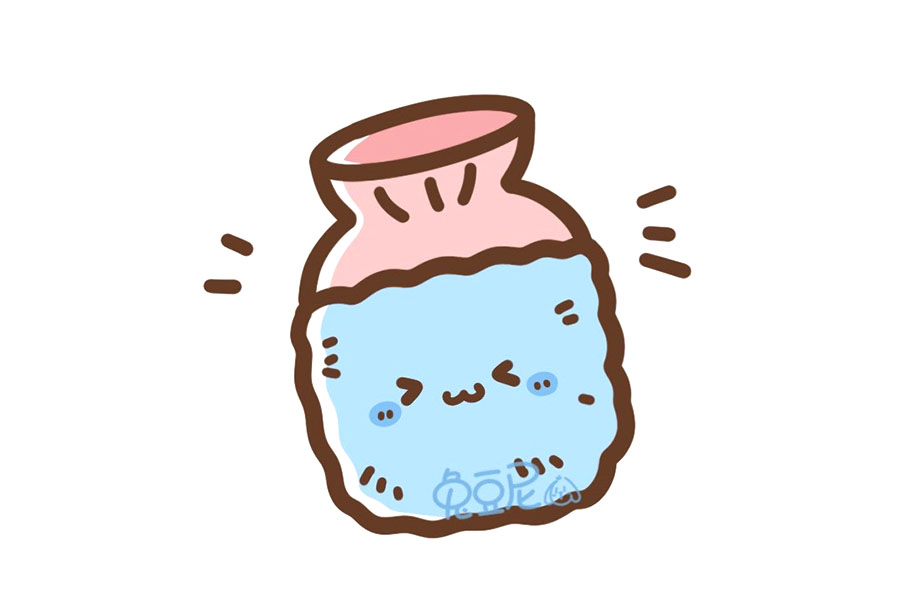 冬日暖暖小物简笔画图片-图1