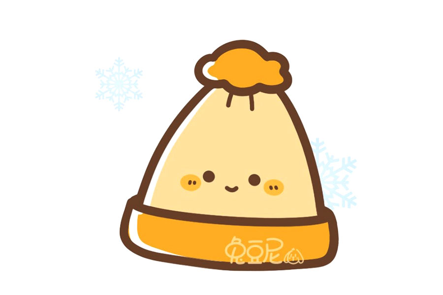 冬日暖暖小物简笔画图片-图4