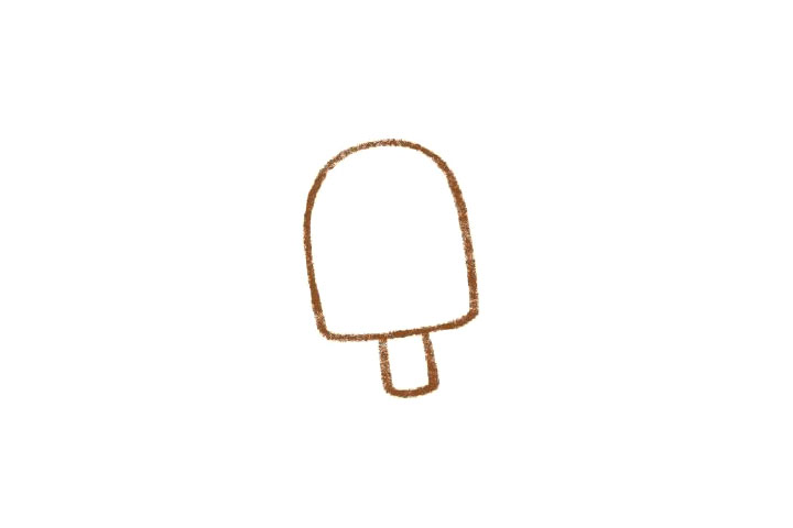 雪糕简笔画大全 抹茶雪糕怎么画-图1