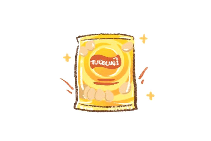 美味零食简笔画 薯片怎么画