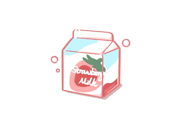 草莓牛乳怎么画