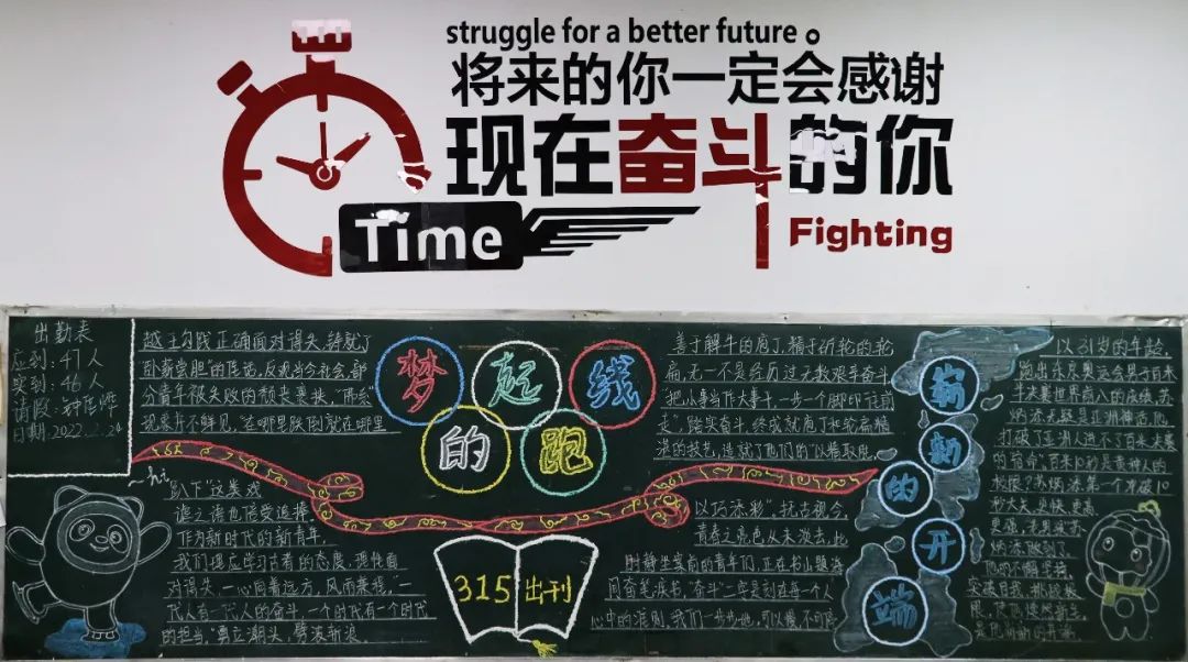 新学期新起点主题黑板报设计-图4