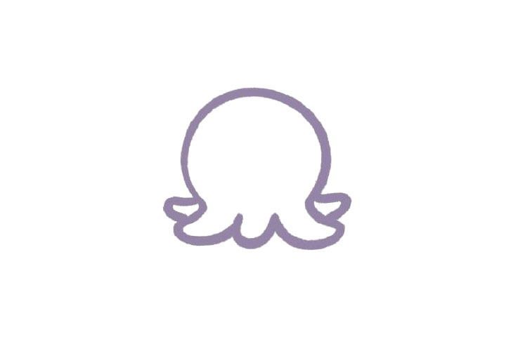 萌萌章鱼怎么画-图2