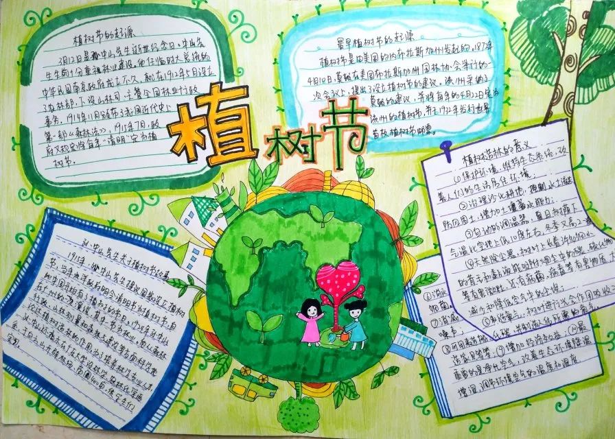 植树节手抄报模板简单好看（13张）-图3