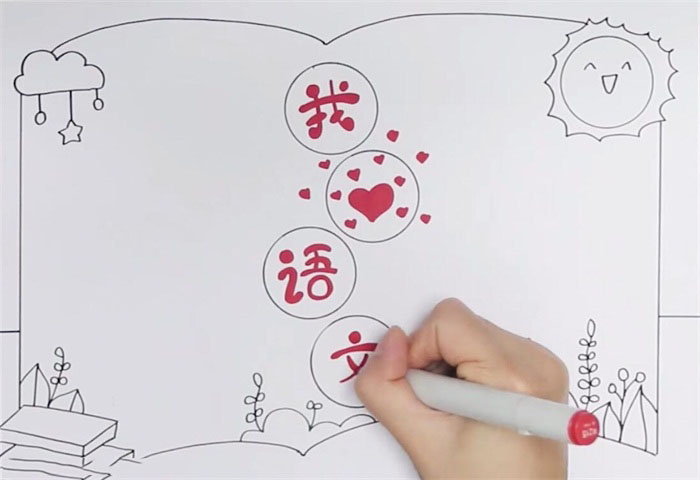 我爱语文手抄报优秀作品-图2