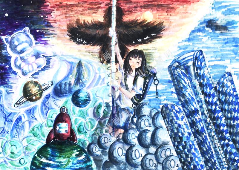 向未来起航儿童创意绘画