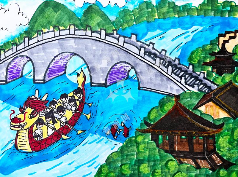 端午节儿童创意画
