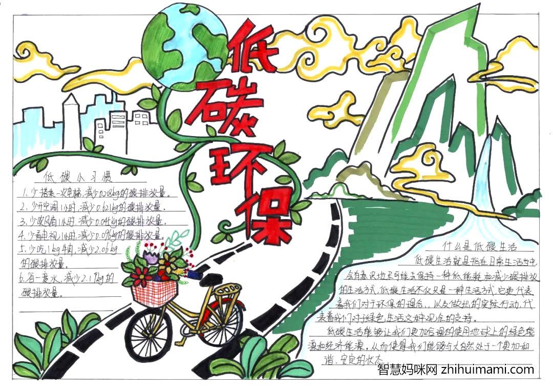 “保护环境 保护地球”主题手抄报一等奖-图3