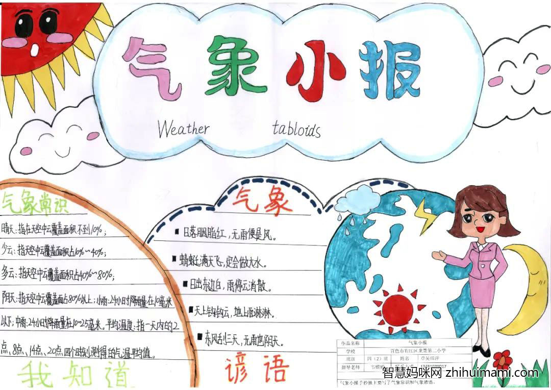 我眼中的气象主题手抄报图片（10张）-图9