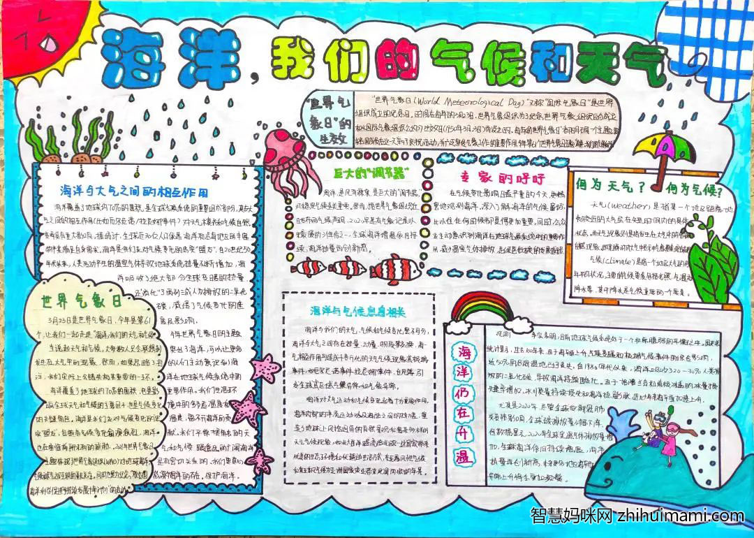 气象与海洋主题手抄报一等奖（8张）-图5