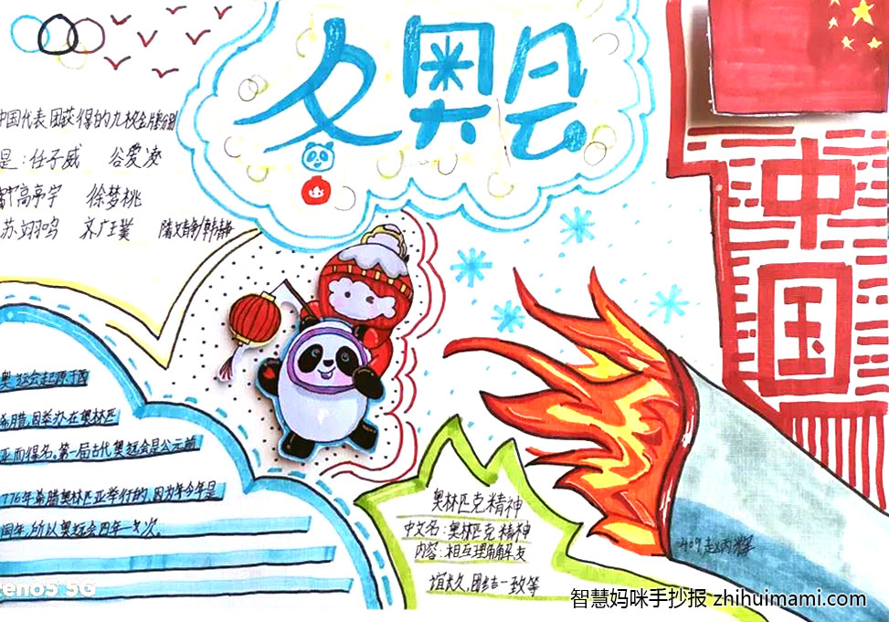 9张为冬奥助力的手抄报图片-图9