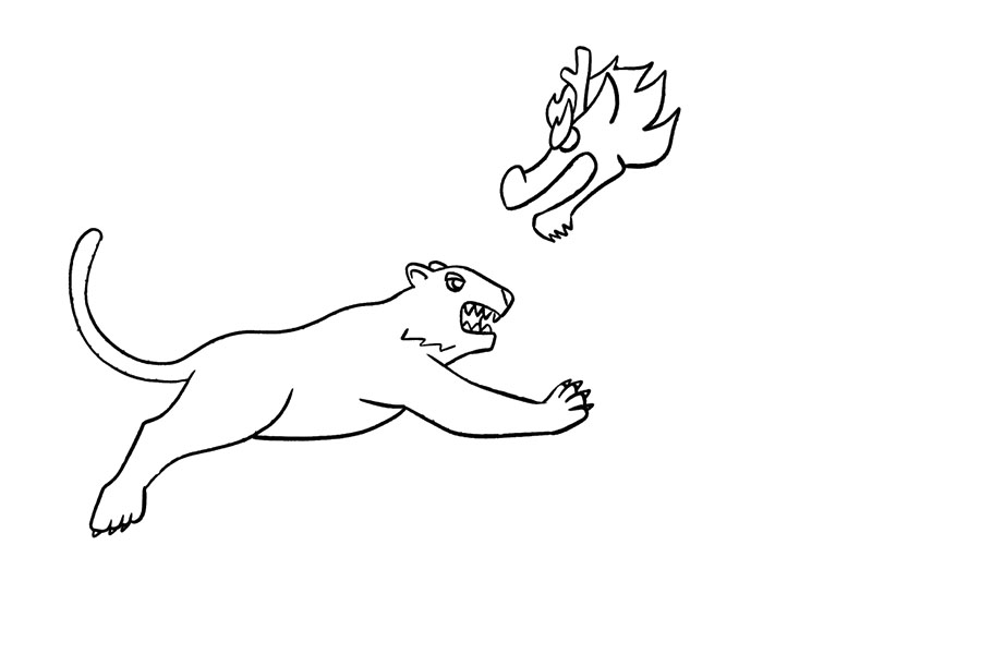 成语故事简笔画 龙争虎斗-图4