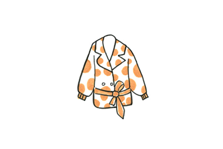 斑点大衣怎么画