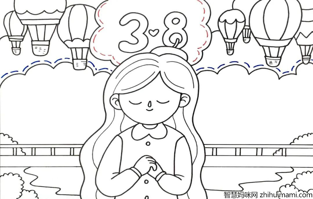 非常漂亮的三八女神节手抄报-图5