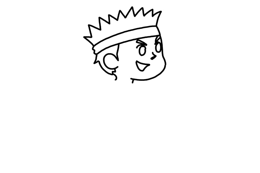 运动人物简笔画 打篮球的小男孩怎么画-图2