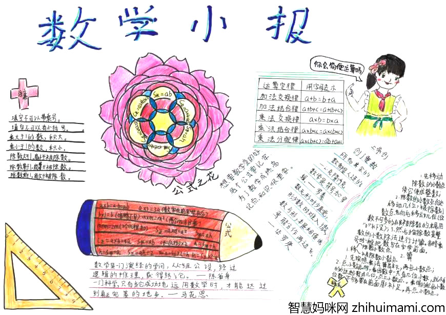 小学二年级数学手抄报内容-图1