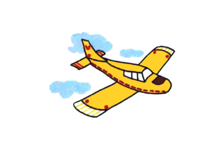简单飞机怎么画