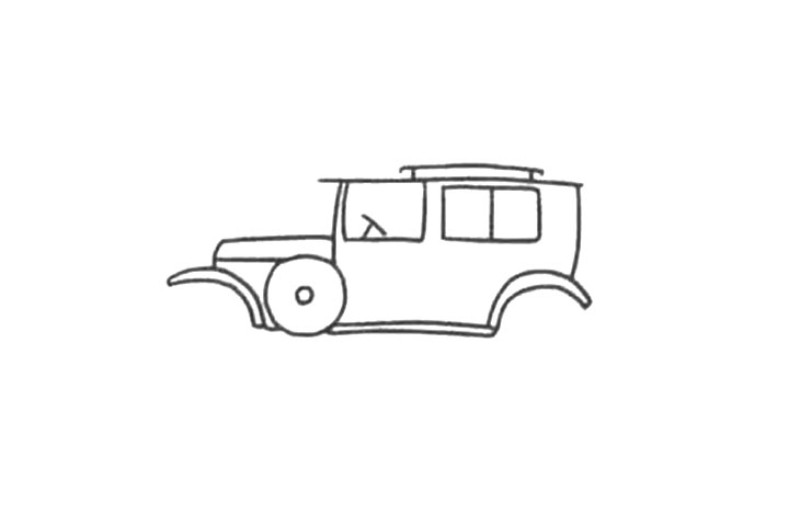 漂亮老爷车怎么画-图3