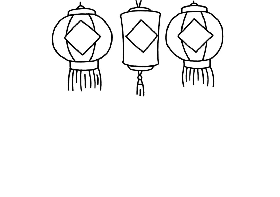 2022虎年元旦贺卡简笔画-图1