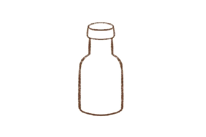 一瓶橙汁怎么画-图1