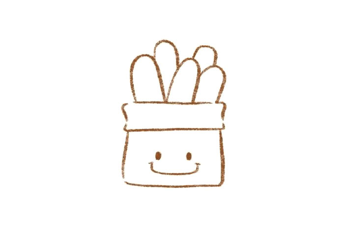 一袋面包怎么画-图2