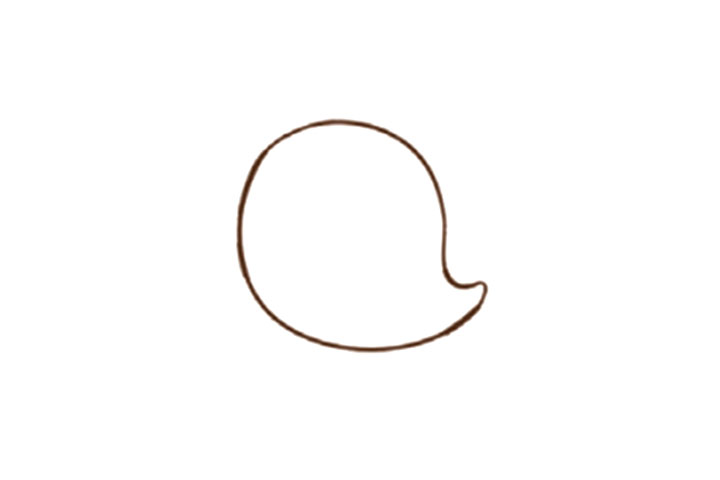 步骤1：先画出外轮廓。