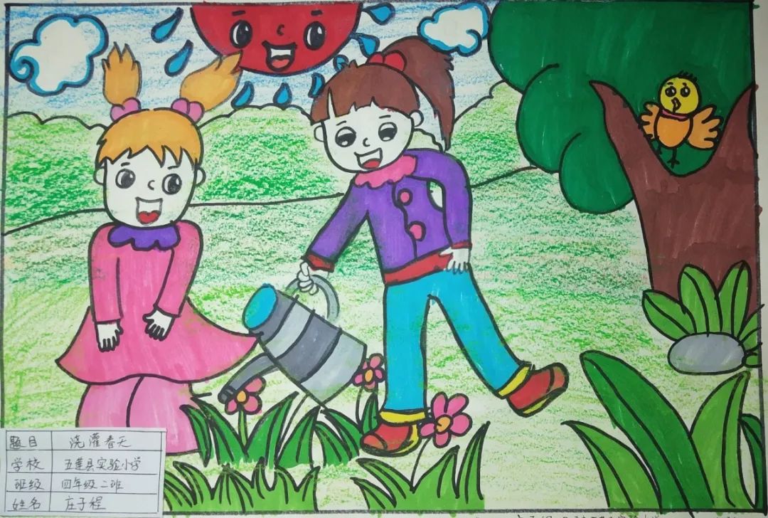 一起来植树儿童画图片（9张）-图2