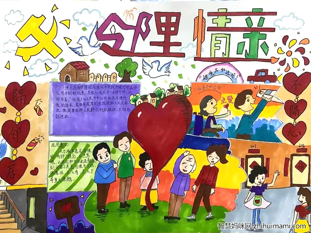 喜迎二十大， “两邻”主题绘画一等奖作品（8张）-图5