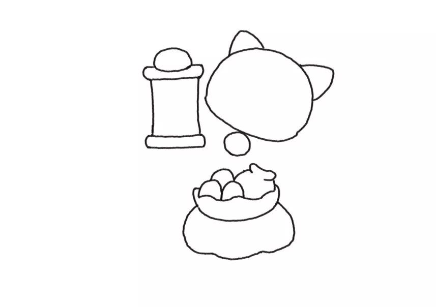 可爱又吉祥的萌物招财猫怎么画-图3