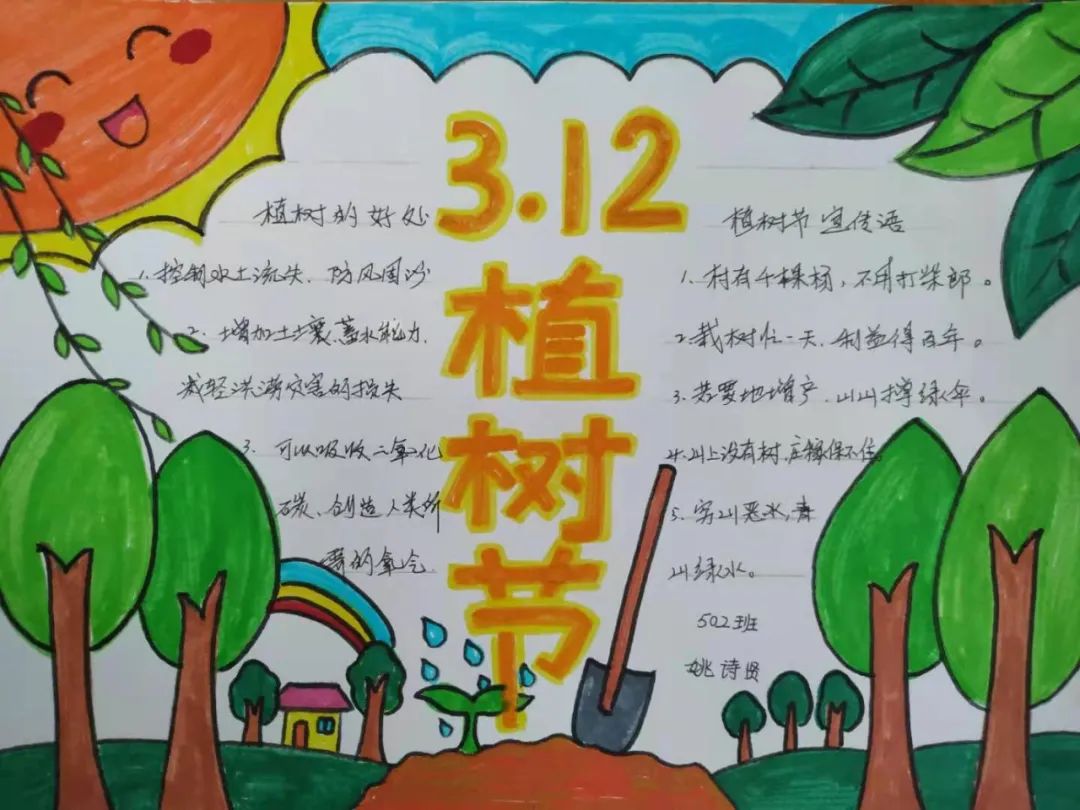 2022最新植树节手抄报内容-图3
