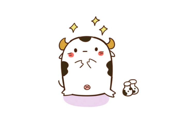 十二生肖简笔画 丑牛怎么画