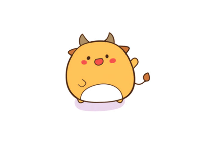 十二生肖简笔画 丑牛简单小牛怎么画