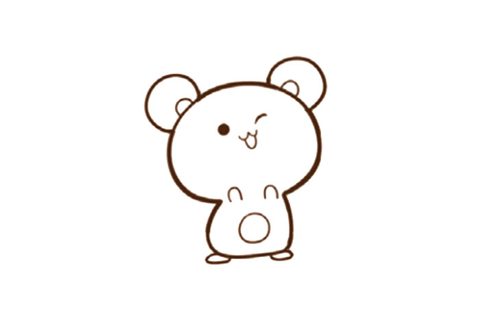 步骤3：画出身体细节。